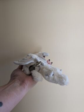 JELLYCAT SNOW DRAGON BAG CHARM